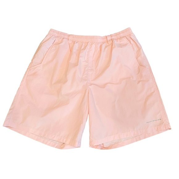 Columbia men’s PFG swim trunks UV shield pockets lined 7.5” inseam SZ L pink - Picture 1 of 14